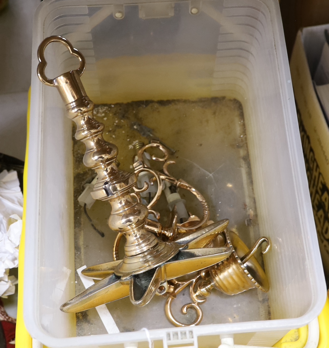 Judaica - parts of a Sabbath lamp